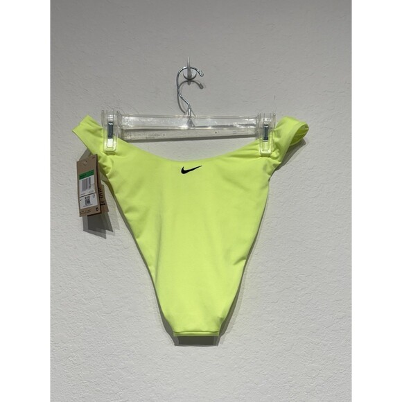 NIKE Women Sling Bikini Swim Bottom Florescent Green Neon NESSC230 739 XL NWT - Picture 2 of 8